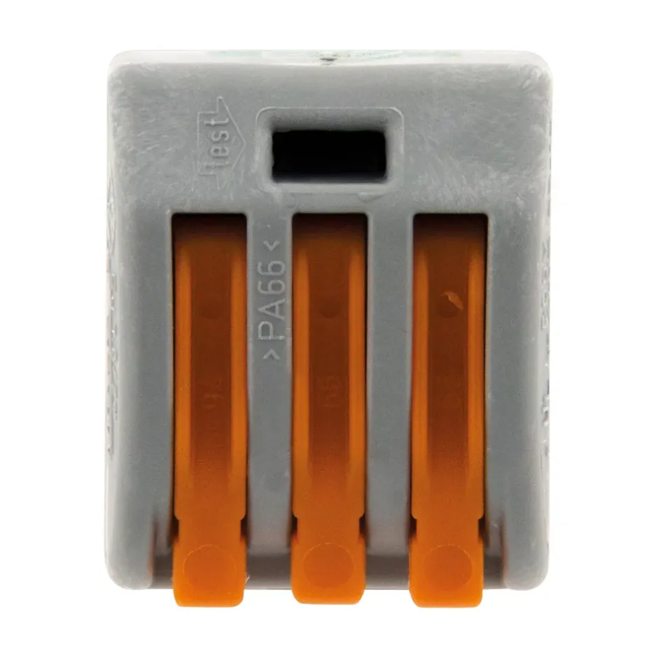 Sachet de 5 bornes 3 entrées série 222 -^Wago Discount