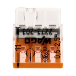 Sachet de 10 bornes 3 entrées série 2273 --Wago Outlet