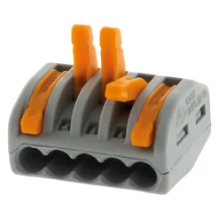 Sachet de 5 bornes 5 entrées série 222 -^Wago Discount