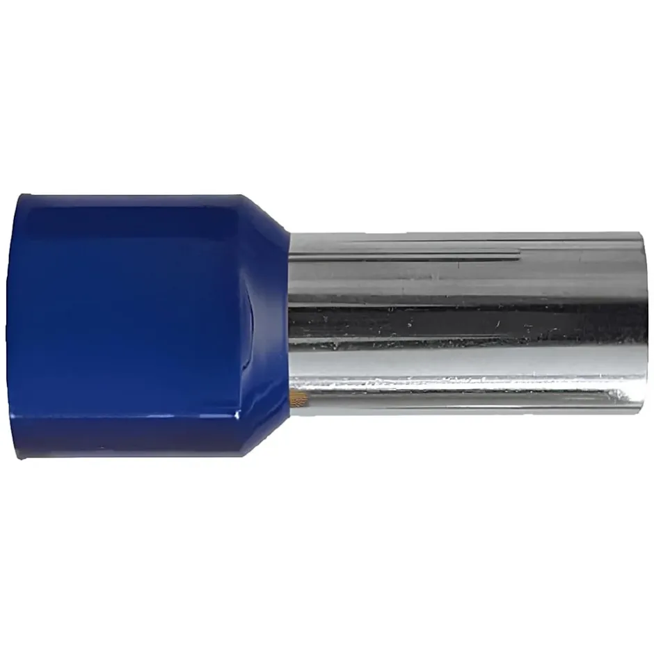 Sachet De 100 Embouts De Câblage Pour Fil Souple Section 50mm² - Bleu - Collerette Isolante^Arvi Best