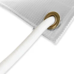 Sandow élastique Blanc 15 mètres - Qualité PRO 9SW - Tendeur pour bâche de diamètre 9 mm-Tecplast Online