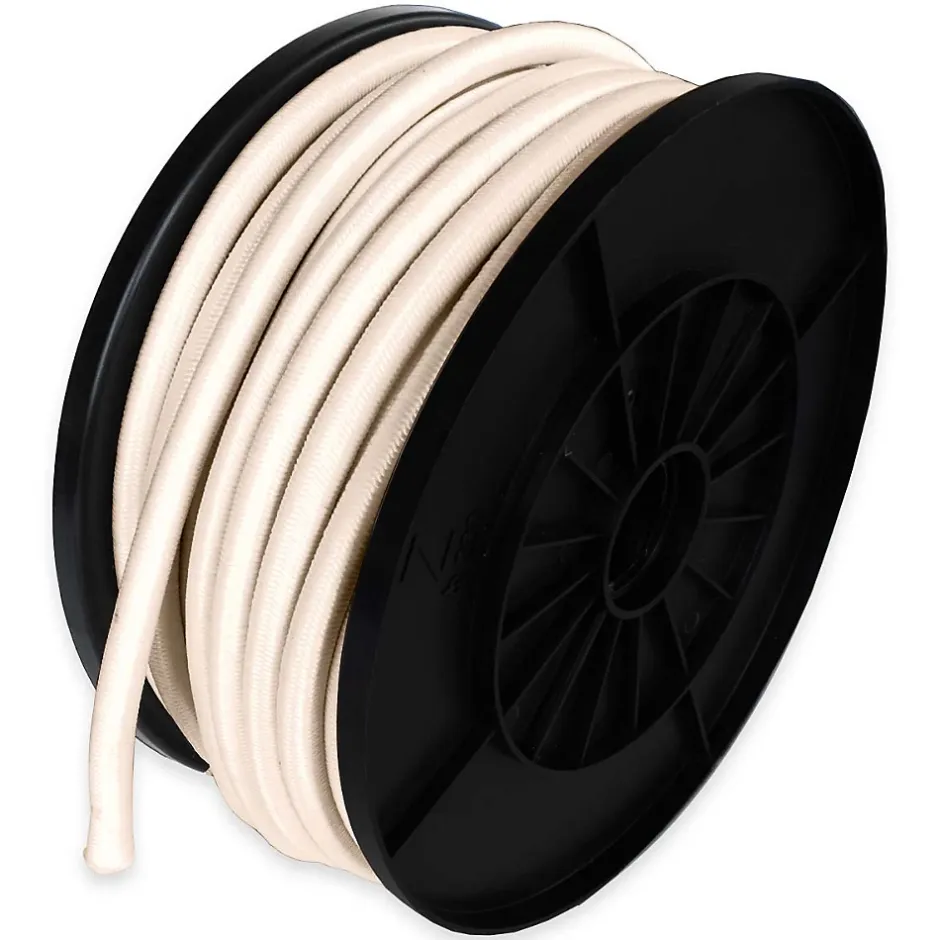 Sandow élastique Ivoire 25 mètres - Qualité PRO 9SW - Tendeur pour bâche de diamètre 9 mm-Tecplast Discount