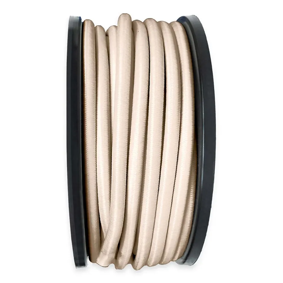 Sandow élastique Ivoire 25 mètres - Qualité PRO 9SW - Tendeur pour bâche de diamètre 9 mm-Tecplast Discount