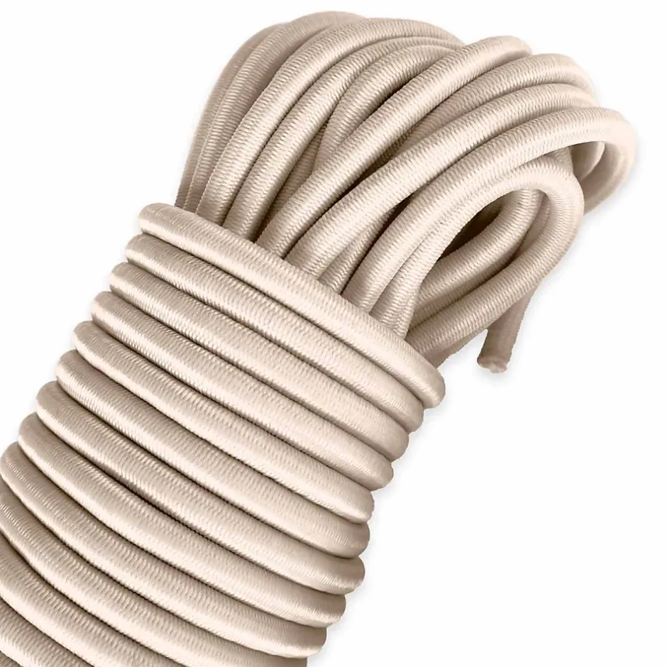 Sandow élastique Ivoire 50 mètres - Qualité PRO 9SW - Tendeur pour bâche de diamètre 9 mm-Tecplast New