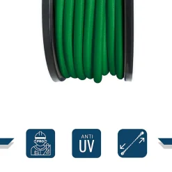 Sandow élastique Vert 25 mètres - Qualité PRO 9SW - Tendeur pour bâche de diamètre 9 mm-Tecplast Sale