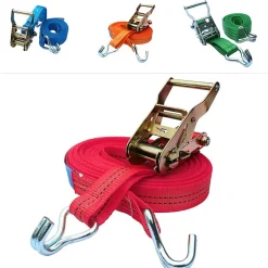 Sangle d'arrimage avec tendeur à cliquet 8 mètres - 2 tonnes-Saniverre