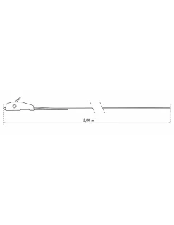 Sangle de serrage, 5m à boucle autoserrante, rouge --Thirard Discount