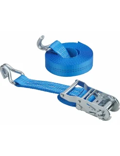 Sangle de serrage, 6m, à cliquet, crochets JJ, bleu -^Thirard Best