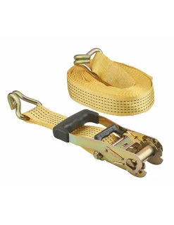 Sangle de serrage, 8m, à cliquet, crochets JJ, jaune --Thirard New