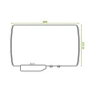 Chauffe-eau électrique CANGAR horizontal mural 100L - ACI Hybride-Sauter Outlet