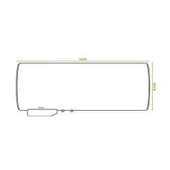 Chauffe-eau électrique CANGAR horizontal mural 200L - ACI Hybride^Sauter Sale