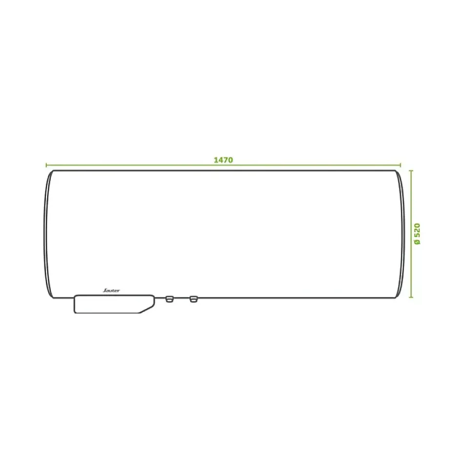 Chauffe-eau électrique CANGAR horizontal mural 200L - ACI Hybride^Sauter Sale