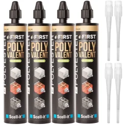 SCELL IT 4 Cartouches FIRST300 Ton Pierre Scellement Chimique Haute Performance Béton Et Maçonnerie^Scell-It New