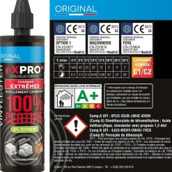 SCELL IT Kit Résine X PRO 160ml Ton Béton Avec 4 Tiges Acier M8 Et 4 Tamis Scellement Chimique Professionnel^Scell-It Outlet