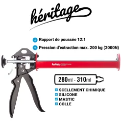 SCELL IT Pack Pistolet Heritage avec 2 Cartouches Scellement Chimique First300 Ton béton-Scell-It Sale