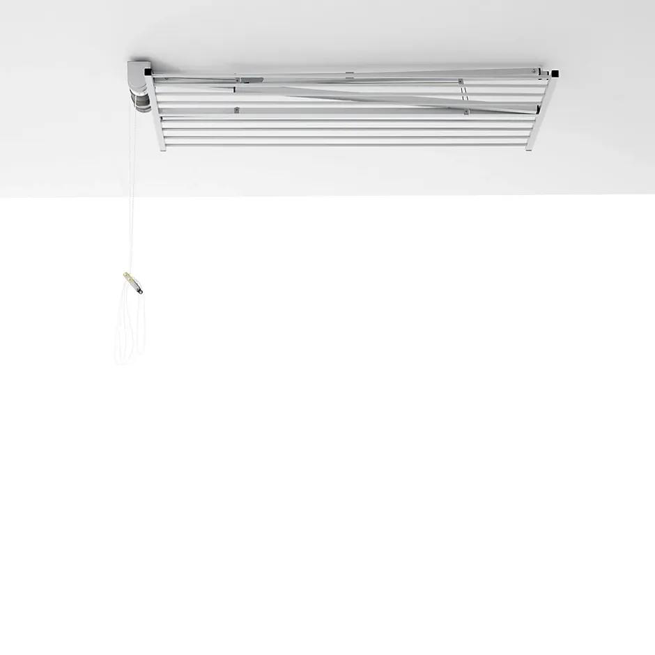 Séchoir plafond manuel blanc 152x54x25cm alu Mini 150-Foxydry Sale