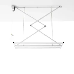 Séchoir plafond manuel blanc 152x54x25cm alu Mini 150-Foxydry Sale