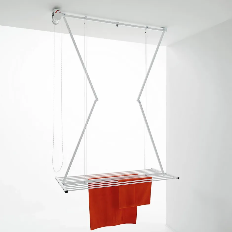 Séchoir plafond manuel blanc 152x54x25cm alu Mini 150-Foxydry Sale