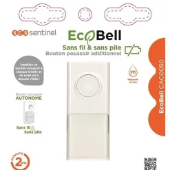 Bouton poussoir additionnel Ecobell CAC0050-SCS Sentinel Best