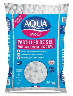 Sel pour adoucisseur d'eau Aqua Pro 25kg- Discount