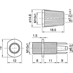 Serre-Câble en Plastique Doré Solution Durable et Économique pour une Gestion de Câbles Efficace-Lnd Clearance