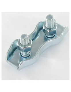 Serre-câble plat duplex Acier zingué Câble De 4 - 5 pièces^Vis Express New