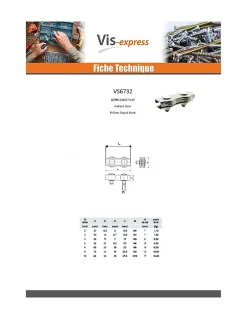 Serre-câble plat duplex Acier zingué Câble De 4 - 5 pièces^Vis Express New