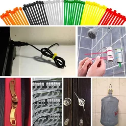 Serre-câbles de couleur en nylon, différentes tailles - 500 pièces assorties^Velamp Clearance