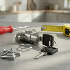 Serrure à cylindre l. 40 mm x H. 35 mm x EP. 7 mm^Diall Clearance