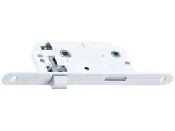 Serrure à encastrer condamnation bout rond blanc axe 40 mm réversible-Bricard New