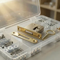 Serrure à larder l. 37 mm x H. 35 mm x EP. 8 mm-Diall Clearance