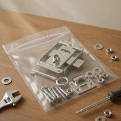 Serrure à patte axe 25 l. 45 mm x H. 50 mm x ep. 10 mm acier poli^Diall Hot