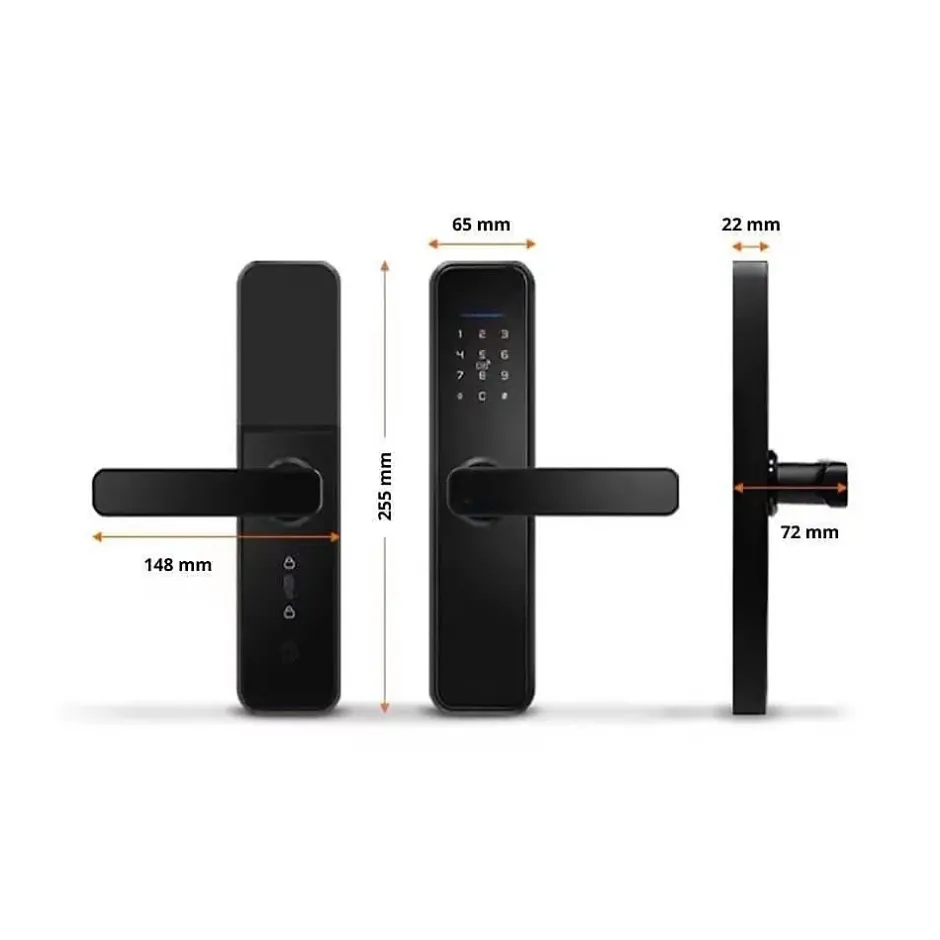 Serrure connectée -1 à code, badge et bluetooth-LOCKY Online