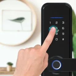 Serrure connectée -2 biométrique, code, badge et bluetooth^LOCKY Hot