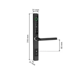 Serrure connectée -11 biométrique, code, badge et bluetooth - ultra fine-LOCKY Outlet