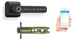 Serrure connectée -5 biométrique, code et bluetooth-LOCKY Discount