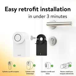 Serrure connectée Smart Lock Go blanche^Nuki