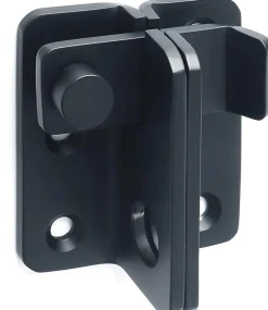 Serrure de porte coulissante, cadenas, loquet, serrure de porte, acier inoxydable, finition noir mat-Deko New