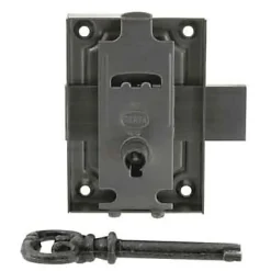 Serrure en applique axe 25 l. 50 mm x H. 70 mm x ep. 10 mm droite/gauche acier poli^Diall Discount