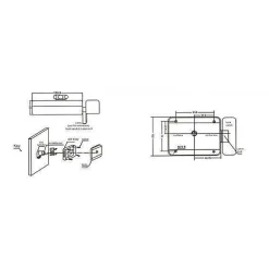 Serrure électrique motorisée 12v btc6^BT SECURITY