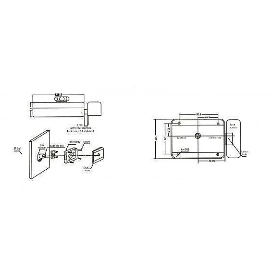 Serrure électrique motorisée 12v btc2 - double barrillet mecanique^BT SECURITY