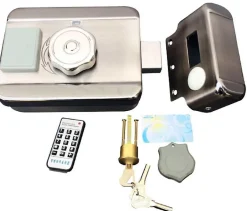 Serrure électrique motorisée 12v avec lecteur de badge intégré btc5 mifare-BT SECURITY New