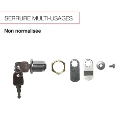 Serrure multi-usages en zamak avec écrou-Renz Clearance
