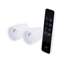 Set 2 prises avec télécommande - blanc - DiO-Dio Connected Home Hot
