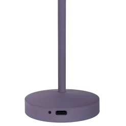 Set de 2 lampes de table LED rechargeables Gomba extérieur intérieur métal plastique couleur mûre hauteur 18,5cm^Näve Online