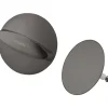 Set de finition vidage baignoire Flexaplus noir chromé brossé-Hansgrohe Best