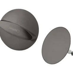 Set de finition vidage baignoire Flexaplus noir chromé brossé-Hansgrohe Best