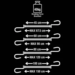 Set de rangement de 10 tendeurs-Master Lock Discount