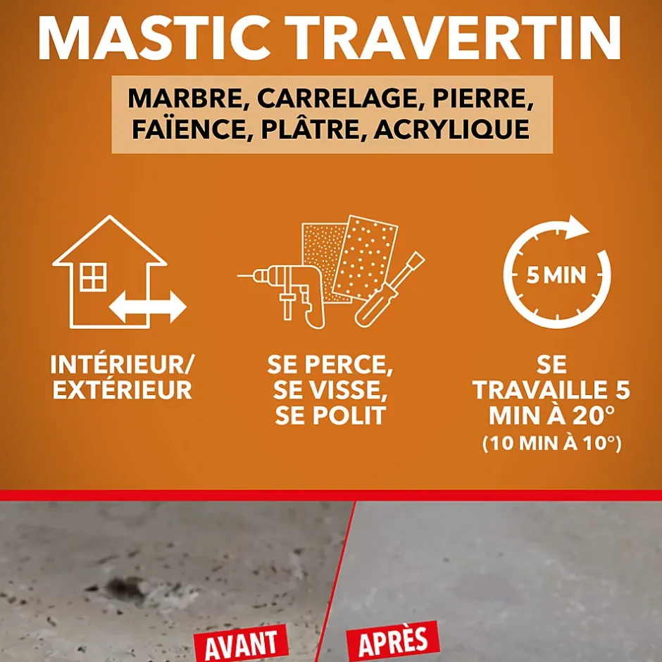 pierre travertin, la boite de 170 ml-Sinto Hot