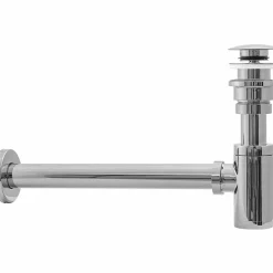 Siphon de lavabo + bonde Clic-Clac Chrome^Rea Best
